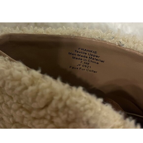 Aerosoles Frankie Women's Ankle Boots Faux Suede Sherpa 7.5 - Picture 5 of 6